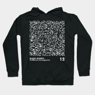 Black Marble / Minimal Graphic Design Tribute Hoodie